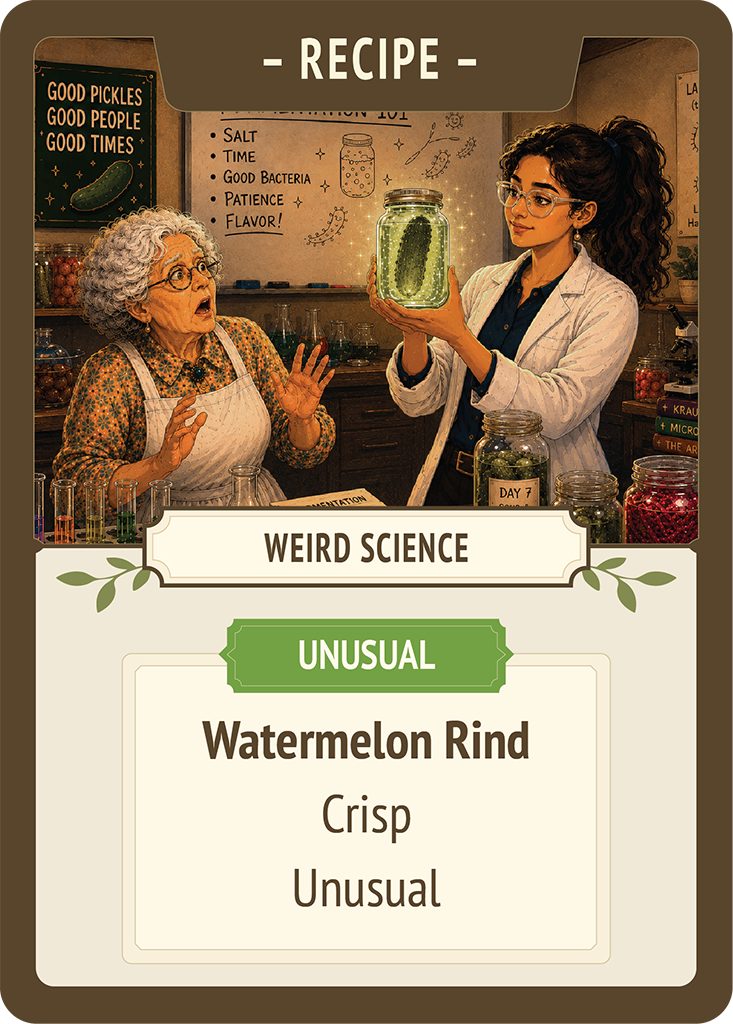 Weird Science Recipe Card